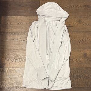Athleta Heather Gray Hooded Jacket
